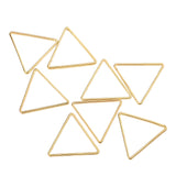 Maxbell 20pcs Alloy Triangle Ring Pendants Charms for Jewelry Making Crafts Gold