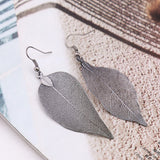 Maxbell 1pcs Leaf Charms Pendant Findings for Jewelry Making Craft Gun Black 3X5cm