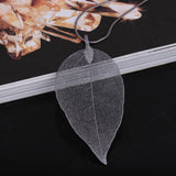 Maxbell 1pcs Leaf Charms Pendant Findings for Jewelry Making Craft Gun Black 3X5cm