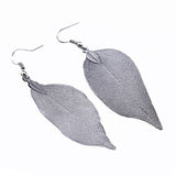 Maxbell 1pcs Leaf Charms Pendant Findings for Jewelry Making Craft Gun Black 3X5cm