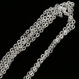 Maxbell 100cm Sterling Silver Cable Chain Links for DIY Jewelry Making