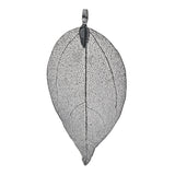 Maxbell 1 Piece Leaf Charms Pendant Findings for Jewelry Making Craft Black 4X6cm