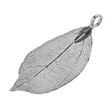 Maxbell 1 Piece Leaf Charms Pendant Findings for Jewelry Making Craft Black 3X5cm