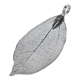 Maxbell 1 Piece Leaf Charms Pendant Findings for Jewelry Making Craft Black 3X5cm