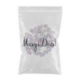 Maxbell 50pcs 12mm Resin Mermaid Fishscale Cabochon Multi Colour Heart Light Purple