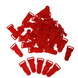 Maxbell 50 pcs New DIY Accessories Bra Underwear Plastic Buckles  Red