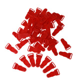 Maxbell 50 pcs New DIY Accessories Bra Underwear Plastic Buckles  Red