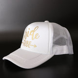 Maxbell Wedding Bride Tribe Caps Hat Baseball Cap Party Gift White