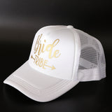 Maxbell Wedding Bride Tribe Caps Hat Baseball Cap Party Gift White