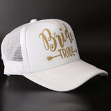 Maxbell Wedding Bride Tribe Caps Hat Baseball Cap Party Gift White