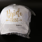 Maxbell Wedding Bride Tribe Caps Hat Baseball Cap Party Gift White