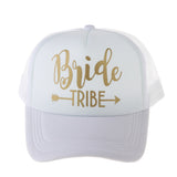 Maxbell Wedding Bride Tribe Caps Hat Baseball Cap Party Gift White