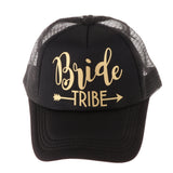 Maxbell Wedding Bride Tribe Caps Hat Baseball Cap Party Gift Black