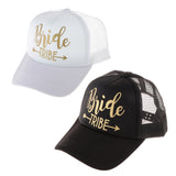 Maxbell Wedding Bride Tribe Caps Hat Baseball Cap Party Gift Black