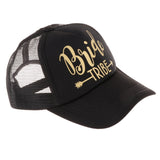 Maxbell Wedding Bride Tribe Caps Hat Baseball Cap Party Gift Black