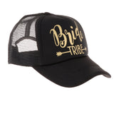 Maxbell Wedding Bride Tribe Caps Hat Baseball Cap Party Gift Black