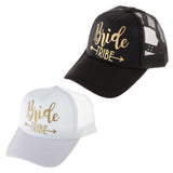 Maxbell Wedding Bride Tribe Caps Hat Baseball Cap Party Gift Black