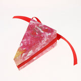 Maxbell 10 Pieces Triangle Design Candy Boxes Gift Boxes Wedding Favors Rose Red
