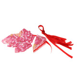 Maxbell 10 Pieces Triangle Design Candy Boxes Gift Boxes Wedding Favors Rose Red