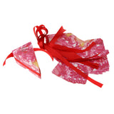 Maxbell 10 Pieces Triangle Design Candy Boxes Gift Boxes Wedding Favors Rose Red