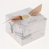 Maxbell 10 Pieces Candy Chocolate Gift Box Wedding Favor Boxes with Ribbon Decor B