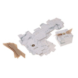 Maxbell 10 Pieces Candy Chocolate Gift Box Wedding Favor Boxes with Ribbon Decor B