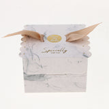 Maxbell 10 Pieces Candy Chocolate Gift Box Wedding Favor Boxes with Ribbon Decor B