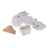 Maxbell 10 Pieces Candy Chocolate Gift Box Wedding Favor Boxes with Ribbon Decor B
