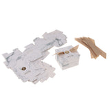 Maxbell 10 Pieces Candy Chocolate Gift Box Wedding Favor Boxes with Ribbon Decor B