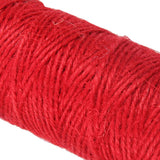 Maxbell 100m Jute Cord 2mm String Crafts DIY Gift Wrapping Twine Rope Red