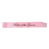 Maxbell Mother of the Groom Stain Sash Wedding Ceremony Party Supply Pink Black