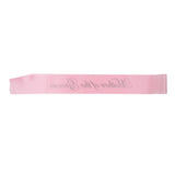 Maxbell Mother of the Groom Stain Sash Wedding Ceremony Party Supply Pink Black