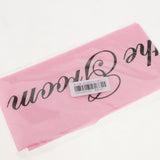 Maxbell Mother of the Groom Stain Sash Wedding Ceremony Party Supply Pink Black