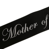 Maxbell Mother of the Bride Stain Sash Bridal Shower Wedding Supplies Black White