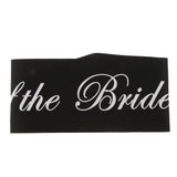 Maxbell Mother of the Bride Stain Sash Bridal Shower Wedding Supplies Black White