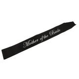 Maxbell Mother of the Bride Stain Sash Bridal Shower Wedding Supplies Black White