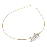 Maxbell Women's Wedding Crystal Bridal Crown Headband Tiara Headdress Golden B