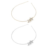 Maxbell Women's Wedding Crystal Bridal Crown Headband Tiara Headdress Golden B