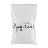 Maxbell Women's Wedding Crystal Bridal Crown Headband Tiara Headdress Golden B