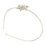 Maxbell Women's Wedding Crystal Bridal Crown Headband Tiara Headdress Golden B
