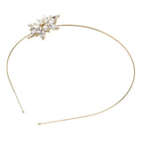 Maxbell Women's Wedding Crystal Bridal Crown Headband Tiara Headdress Golden B