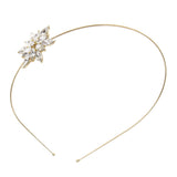 Maxbell Women's Wedding Crystal Bridal Crown Headband Tiara Headdress Golden B