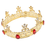 Maxbell Baroque Style Bridal Princess Crystal Tiara Wedding Crown Headband Golden D