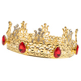 Maxbell Baroque Style Bridal Princess Crystal Tiara Wedding Crown Headband Golden D