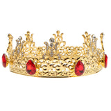 Maxbell Baroque Style Bridal Princess Crystal Tiara Wedding Crown Headband Golden D