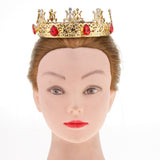 Maxbell Baroque Style Bridal Princess Crystal Tiara Wedding Crown Headband Golden D