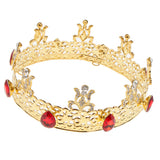 Maxbell Baroque Style Bridal Princess Crystal Tiara Wedding Crown Headband Golden D