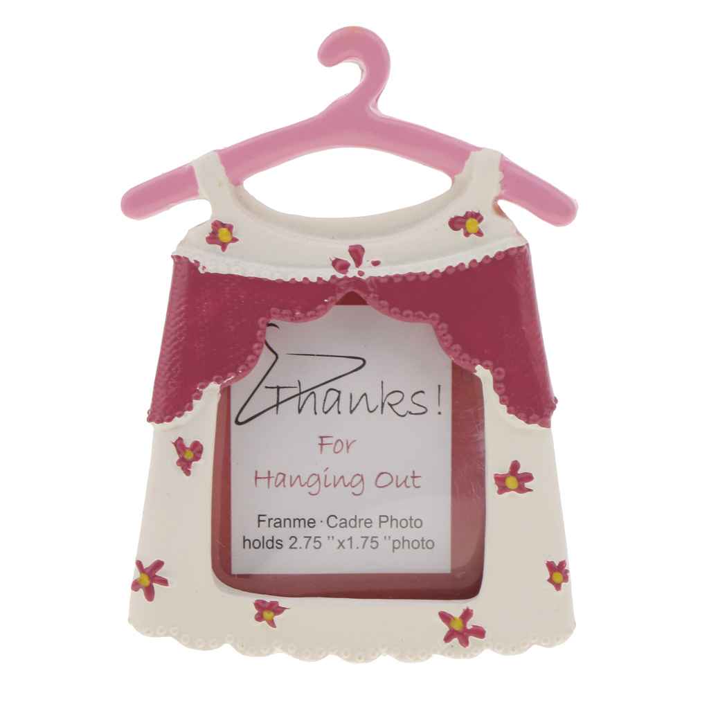 Maxbell Coat Hanger Mini Photo Frame Place Card Holder Baby Shower Party Favors Pink