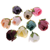 Maxbell Silk Flower Head Buds DIY Craft Wedding Headband Clip Decor  Multi-color