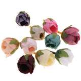 Maxbell Silk Flower Head Buds DIY Craft Wedding Headband Clip Decor  Multi-color